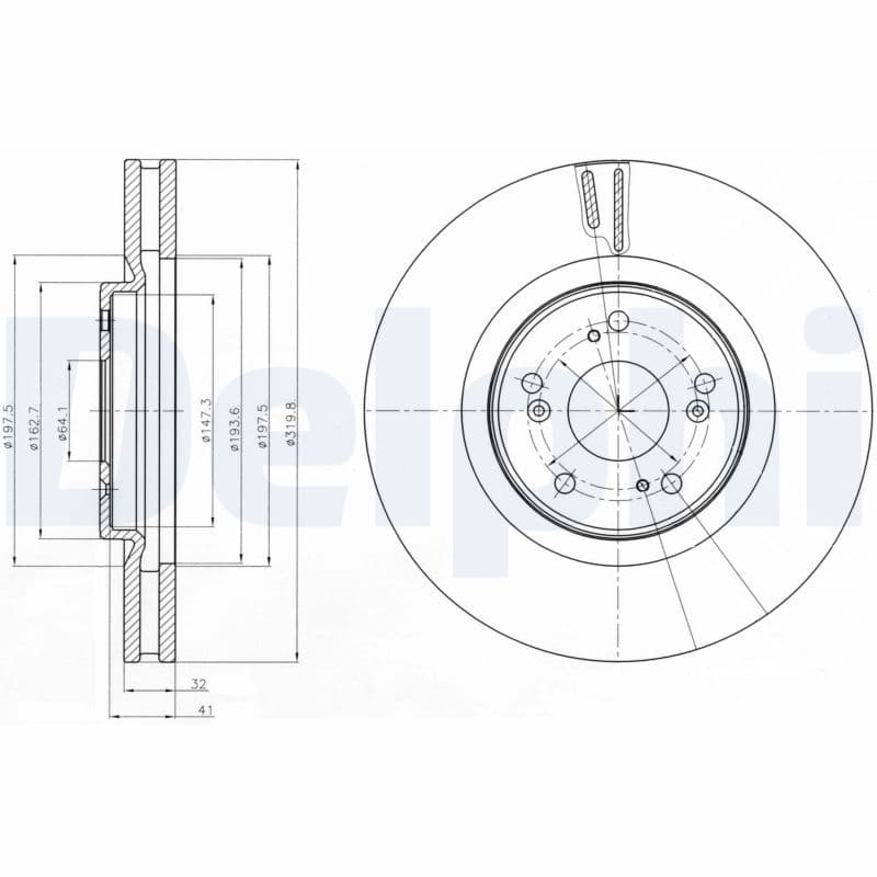 Disc frana DELPHI BG4225