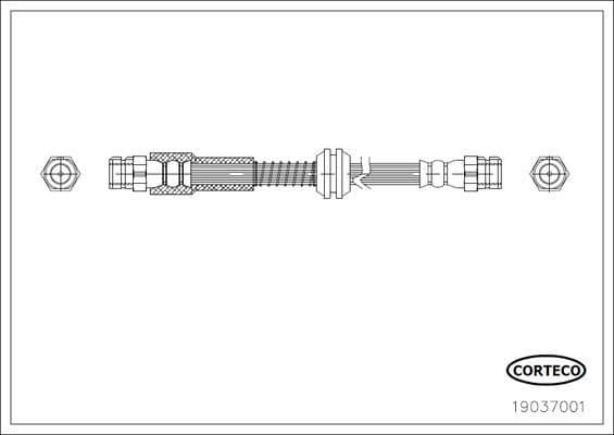 Furtun frana CORTECO 19037001