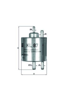 filtru combustibil KNECHT KL 87