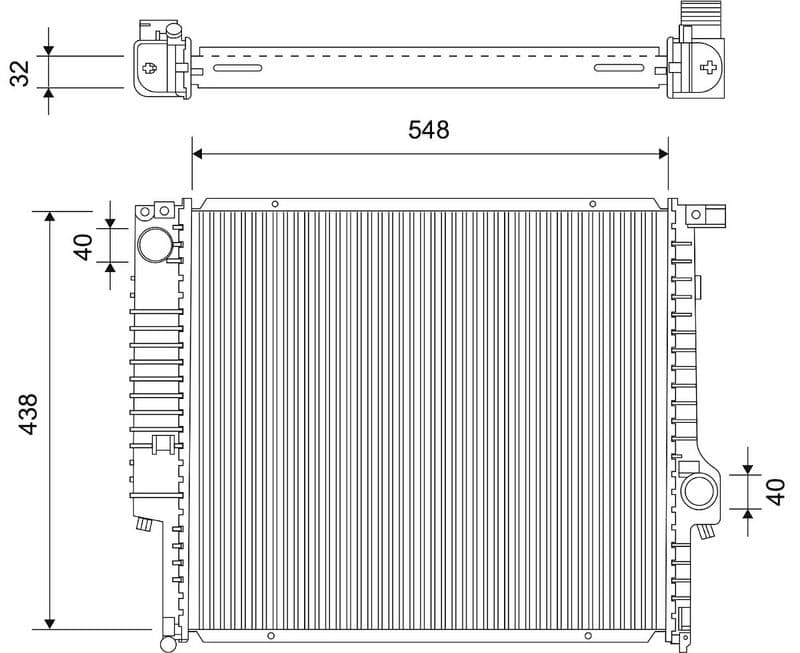 Radiator, racire motor VALEO 701754