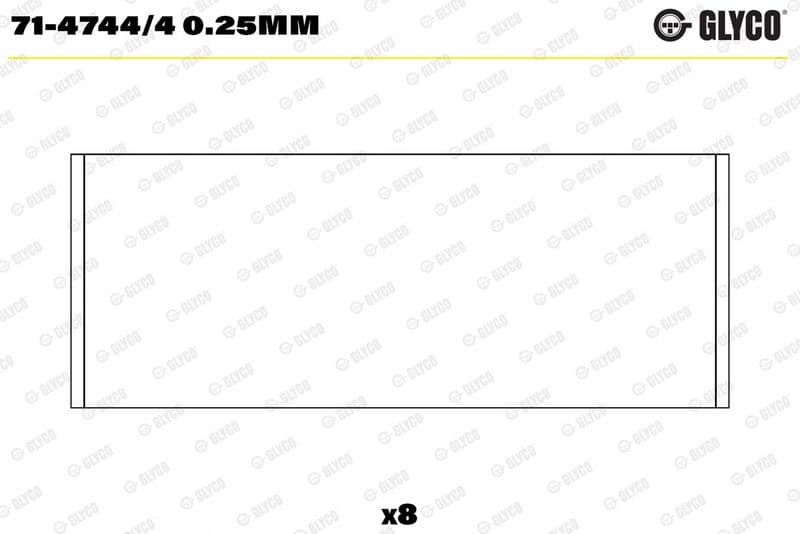 Cuzinet bielă GLYCO 71-4744/4 0.25mm
