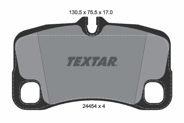set placute frana,frana disc TEXTAR 2445403