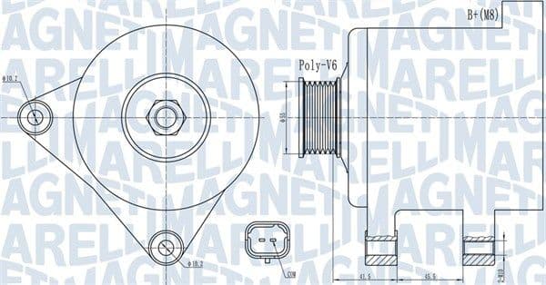 Generator / Alternator MAGNETI MARELLI 063732015010