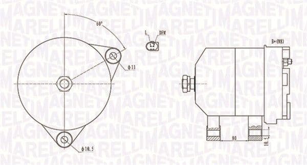 Generator / Alternator MAGNETI MARELLI 063731913010