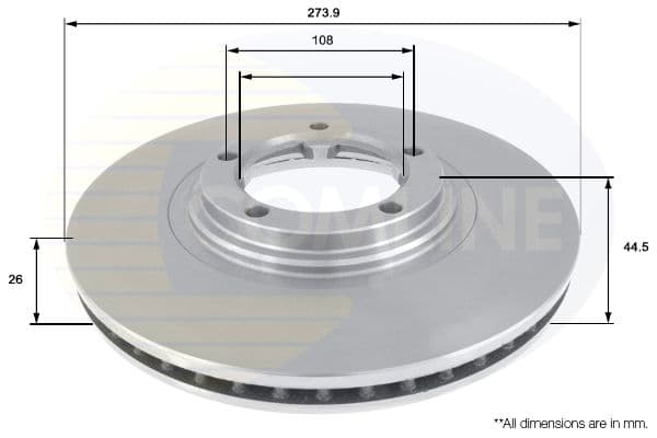 Disc frana COMLINE ADC1062V