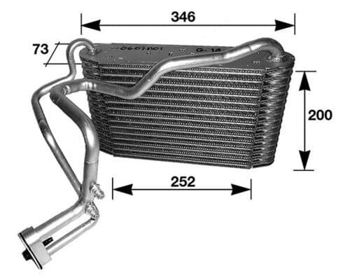 Evaporator, aer conditionat MAHLE BEHR AE 33 000S