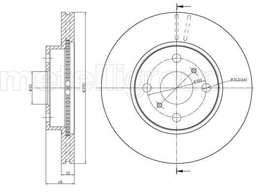 Disc frana METELLI 23-0439