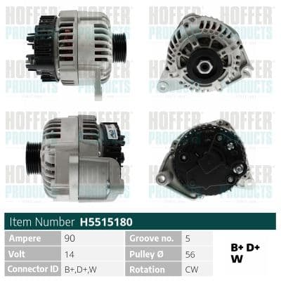 Generator / Alternator MEAT & DORIA H5515180