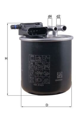 filtru combustibil MAHLE KL 949