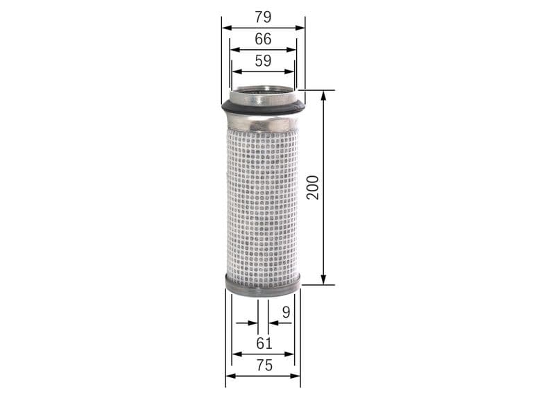 Filtru aer secundar BOSCH F 026 400 335