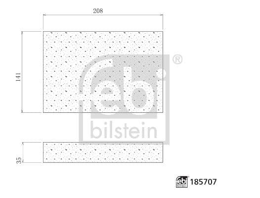 Filtru, aer habitaclu FEBI BILSTEIN 185707