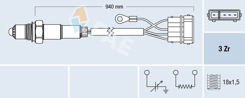 Sonda Lambda FAE 77112
