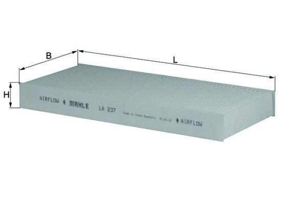 Filtru, aer habitaclu MAHLE LA 237