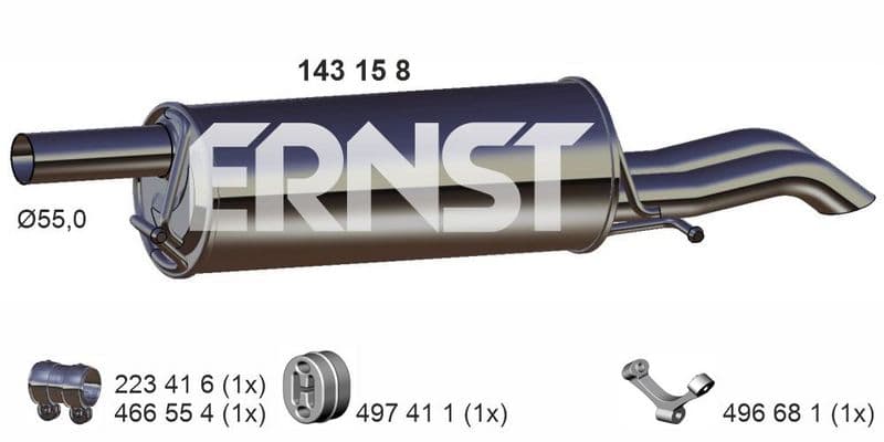 Toba esapament finala ERNST 143158