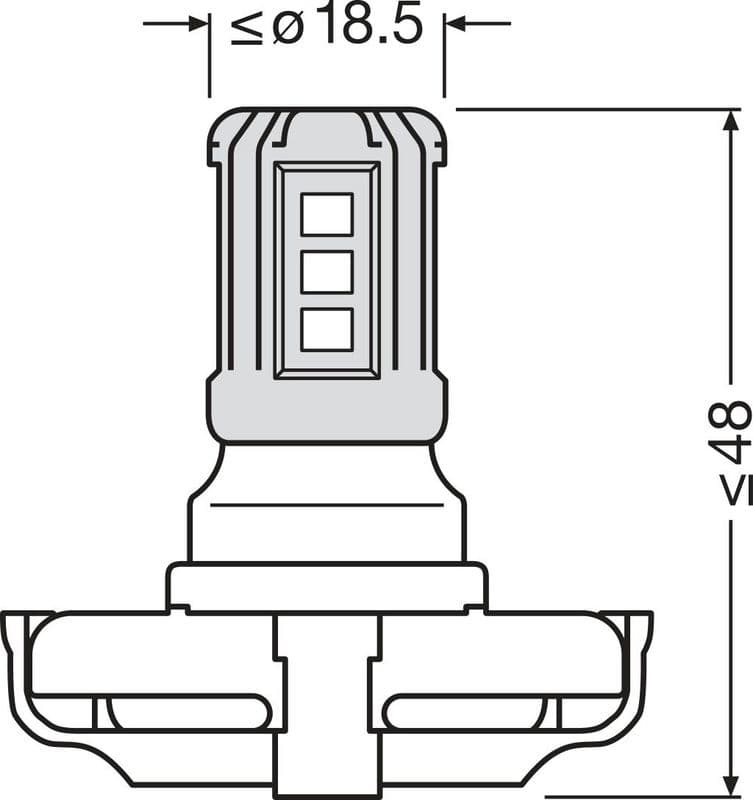 Bec, semnalizator OSRAM 5201DWP-1BL