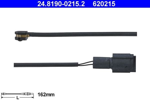 senzor de avertizare,uzura placute de frana ATE 24.8190-0215.2