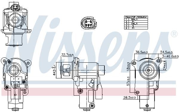 Supapa EGR NISSENS 98552