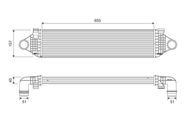 Intercooler, compresor VALEO 818689