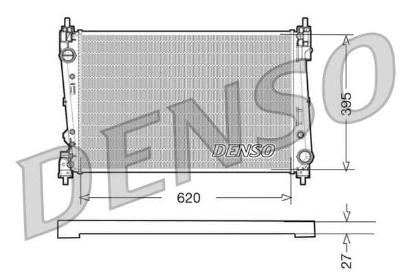 Radiator, racire motor DENSO DRM09112