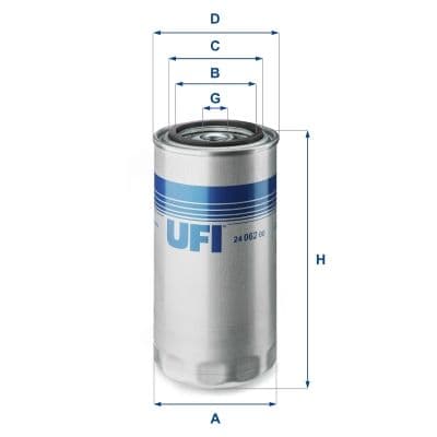 filtru combustibil UFI 24.062.00