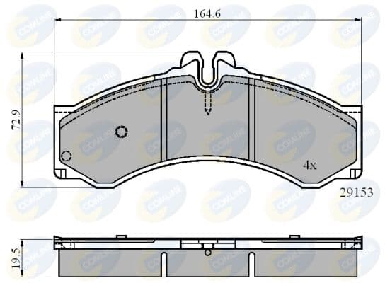 set placute frana,frana disc COMLINE CBP0271
