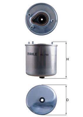 filtru combustibil MAHLE KL 780