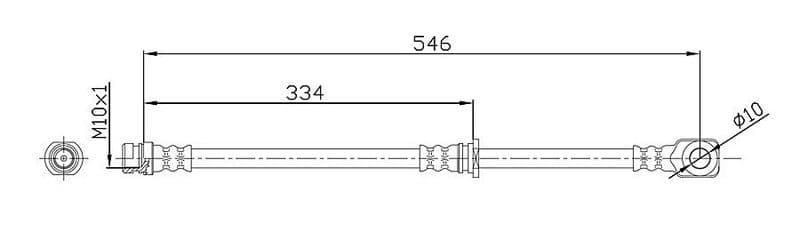 Furtun frana METZGER AUTOTEILE 4110918