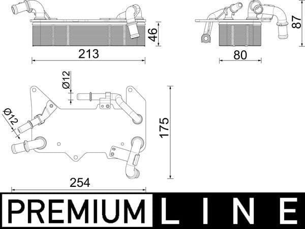 Radiator racire ulei, cutie de viteze automata MAHLE BEHR *** PREMIUM LINE *** CLC 287 000P