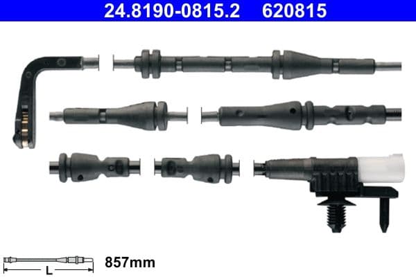 senzor de avertizare,uzura placute de frana ATE 24.8190-0815.2