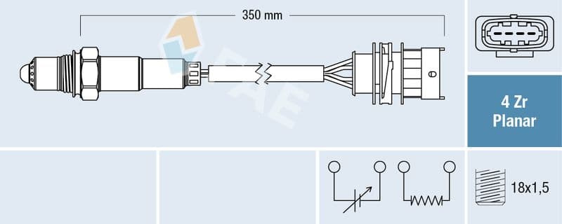 Sonda Lambda FAE 77498