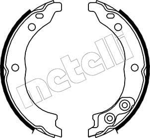 Set saboti frana, frana de mana METELLI 53-0089