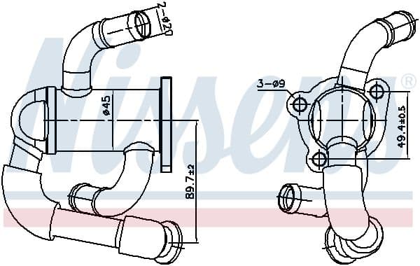 Radiator, recirculare gaze de esapament NISSENS 989433