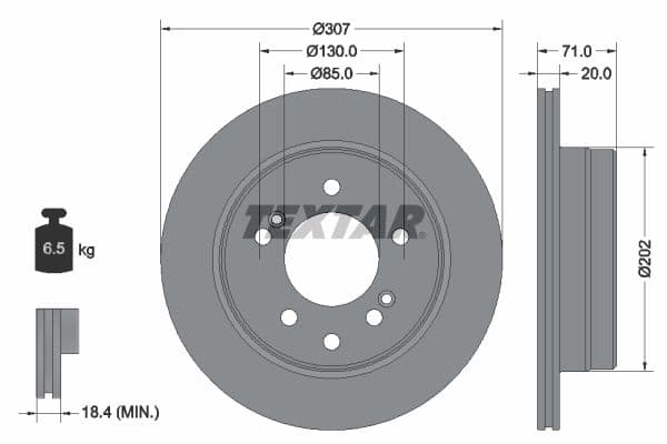 Disc frana TEXTAR PRO 92203103