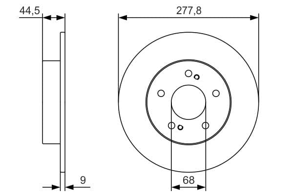 Disc frana BOSCH 0 986 479 T86