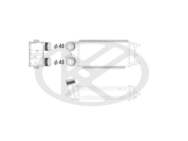 Intercooler, compresor KOYORAD IA320114