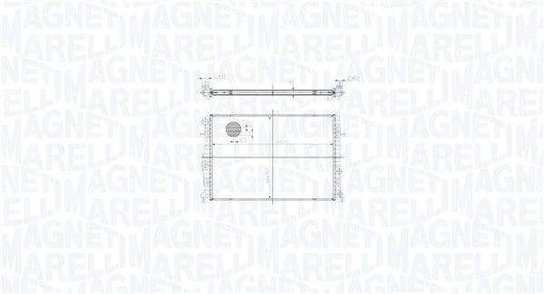 Radiator, racire motor MAGNETI MARELLI 350213217400