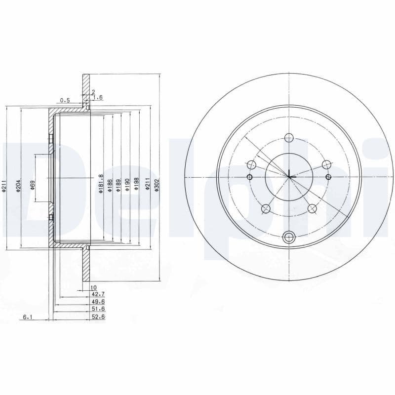 Disc frana DELPHI BG4035
