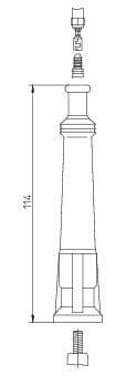 manson cauciuc,bujie BREMI 13206/5
