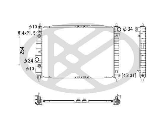 Radiator, racire motor KOYORAD PL311901