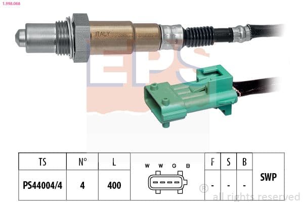 Sonda Lambda EPS Made in Italy - OE Equivalent 1.998.068