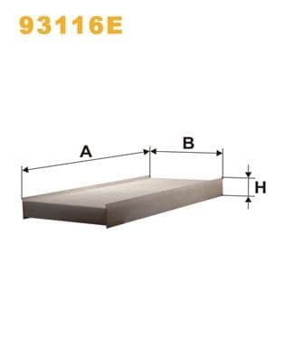 Filtru, aer habitaclu WIX FILTERS 93116E