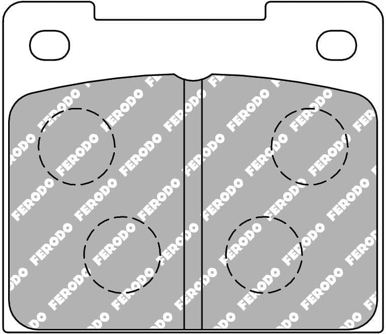 set placute frana,frana disc FERODO FCP809H