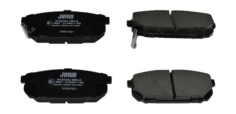 set placute frana,frana disc JURID 572549J