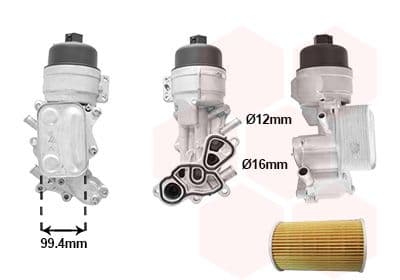 Radiator ulei, ulei motor VAN WEZEL 40013702