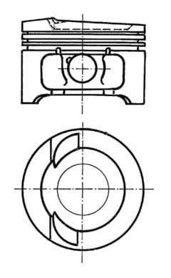 Piston KOLBENSCHMIDT 91033610