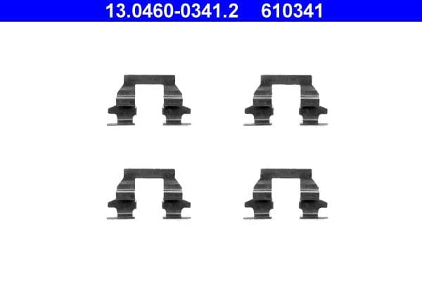Set accesorii, placute frana ATE 13.0460-0341.2