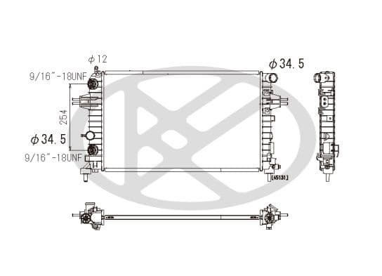 Radiator, racire motor KOYORAD PL462619
