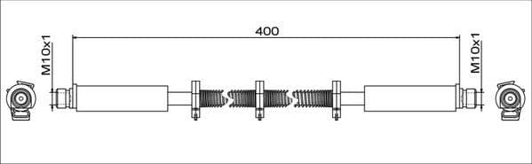 Furtun frana METZGER AUTOTEILE 4111748