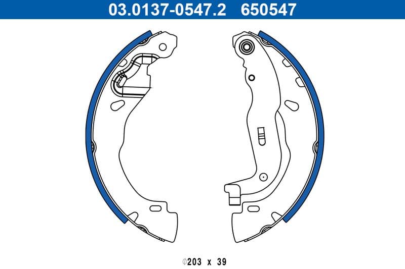 Set saboti frana ATE 03.0137-0547.2