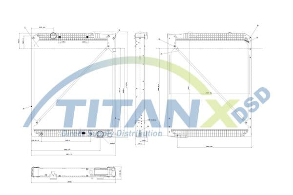 Radiator, racire motor TITANX RX119003